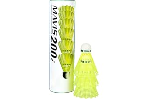 Yonex Mavis 200i Nylon Shuttle Cock, Pack of 6 (Yellow)