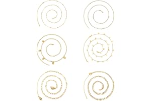 Diamday 6 Stück Strand Bikini Taille Kette für Damen Mädchen Strass Bauchkette Belly Kette Waist Chain Schmetterling Verstellbare Sexy Shell Körperkette Schmuck für Sommer Vergoldet