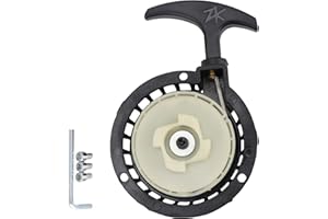 GOOFIT 82mm Tamaño Versión Más Grande Pull Starter Recoil Starter Assembly Reemplazar para 2 Stroke 43cc 47cc 49cc Cutter Water Pump ATV Mini Dirt Bike Scooter Brush