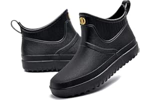 GURGER Męskie Krótkie Buty gumowe Buty Wodoodporne Buty