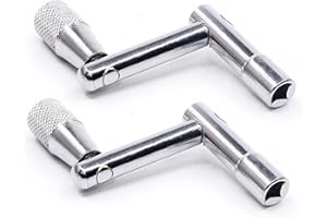 tenlacum 2 Drum Schlüssel, Camber kontinuierliche Motion Drum Stimmschlüssel Spinner Percussion Hardware-Tool