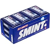 SMINT Tin Mint Flavor, Compressed Candies Without Sugar, Pack 12 pcs