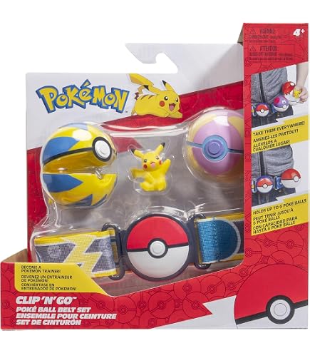 Bandai - Pokémon, Poké Ball e Miniatura Clip 'N' Go, 1 Luxe Ball e 1