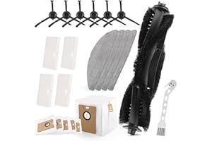 RONGZY 21* Repuesto Accesorios para Tapo RV30/RV20 Max Plus/RV30/RV20 Max con Cepillos Principales, Cepillos Laterales, Bolsas para Polvo,Almohadillas para Trapeador, Filtros,Cepillo de Limpieza Accessory xx