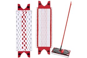 NELXIBI 2 PCS Recharge pour Vileda Serpillere, Recharge pour Vileda Balai Serpillere, pour Vileda Recharge Ultramax pour Les Systèmes De Balais à Plats Vileda, pour Tous Types De Sols