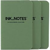 Inknotesbrand - Green Side No. I - 60 Sayfa - &Ccedil;izgili - Cep Boy Not Defteri - 3'l&uuml; Set - 9 x 14 cm