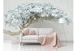 Naturempress Papier Peint Panoramique Arbre Géant Papier Peint Intissé 3D Tapisserie Poster Decoration Murale Chambre Salon