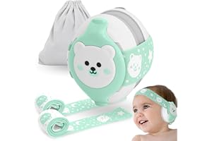 BELLEBEBE - Casque Anti Bruit Bébé - 0-36 Mois - Hypoallergénique et Sans BPA - Certifié EN352-1, RoHS, CPC - Casque Avion Bebe - Bandeau Ajustable