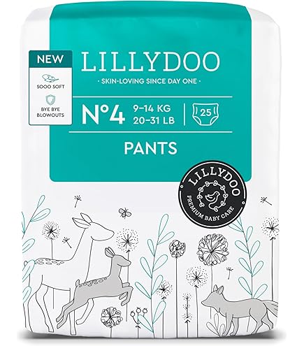 LILLYDOO Green Diapers, Size 5 (12-17 kg), 5 x 21 Diapers (105 Nappies) (FSC Mix