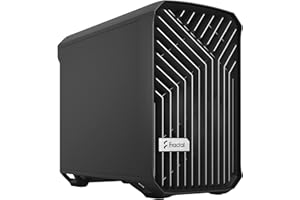 Fractal Design Torrent Nano Black - Solid side panel - Open grille for maximum air intake - 180mm PWM fan included - Type C - mITX Airflow Mini Tower PC Gaming Case