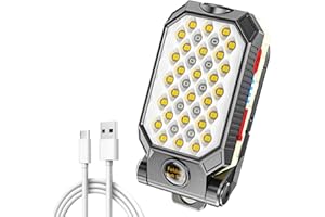 ‎BIZCASA Bizcasa LED Arbeitsleuchte, 4 Modi Superhelle LED Inspektionsleuchten, Taschenlampe Werkstattlampe mit Magnet, Notlicht COB Handlampe für Auto Reparatur, Werkstatt, Notbeleuchtung (BX)