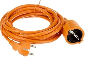 UNITEC Schuko-Verlängerung H05VV-F3G1,5mm² 5m orange