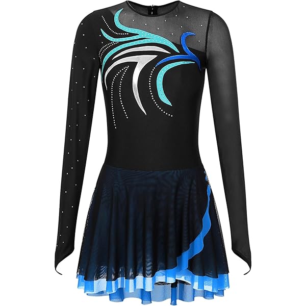 Vxuxlje Jurk Kunstschaatsen Strass Dames Jurk Lyrische Vxuxlje Jurk Kunstschaatsen Strass Dames Jurk Lyrische