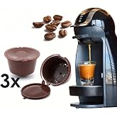 Onomo Dolce Gusto Uyumlu Tekrar Kullanılabilir Kahve Kaps&uuml;l&uuml;, 3'l&uuml; Set, Kahverengi