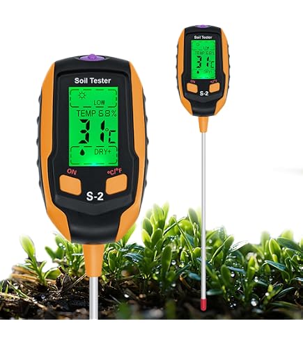 Testeur De Sol 4 En 1 Flintronic - PH, Humidité, Lumière, Température, écran LCD