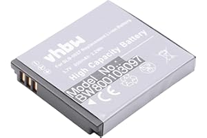 vhbw Akumulator litowo-jonowy 600 mAh (3,7 V) kompatybilny z aparatem Samsung Digimax L830, NV4, PL10, NV33, L730, CL5, i8, ST10 zamiennik do Samsung SLB-0937.