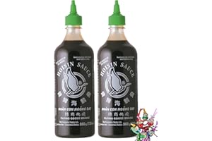 yoaxia ® - [ 2x 730ml ] Hoisin Sauce/Hoi Sin Sauce/milde Würzsauce + ein kleiner Glücksanhänger gratis