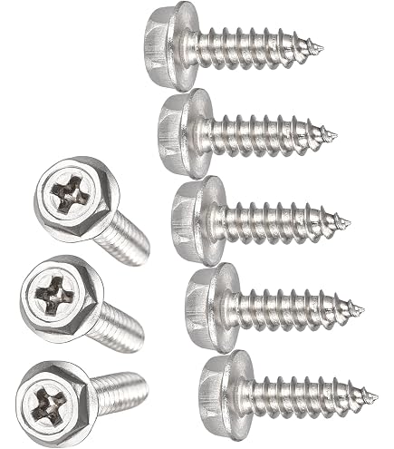 Small Parts 14081W Steel Thread Cutting Screw, Zinc Plated Finish, Hex Washer Head, Type 1, 1/4"-20 Thread Size, 1/2" Length (Pack Of 50