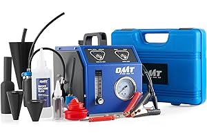 Orion Motor Tech 6 L/min Macchina del Fumo Rilevatore di Perdite EVAP, 12 V Rilevatore di Fumo per Auto con Manometro e Adattatore Conico per Sistemi di Scarico Raffreddati a Vuoto EVAP