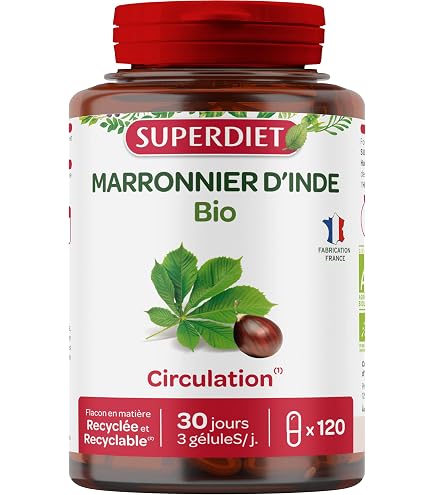 SUPERDIET Quatuor Circulation Bio - 120 Gélules Vigne Rouge - Neuf, Périme 05/2027