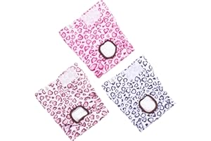 CuteBone Pannolini Lavabili per Cani, Confezione da 3 Mutandine per Cani Femmine con Stampa Leopardata Pannolini Riutilizzabili per Cuccioli per Ciclo di Calore