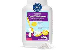 ‎RHEINNATUR RheinNatur Viscomin Andickpulver 450 g - Andickungspulver für Getränke & Speisen - Verdickungsmittel zur Andickung von Getränken und Speisen - Vegan & geschmacksneutral