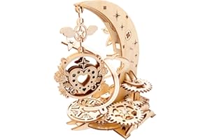 AURYEE Puzzle 3D in legno per adulti e adolescenti Carillon fai da te Kit di modellini in legno puzzle meccanici Kit di costruzione artigianale Hobby per bambini dai 14 anni in su