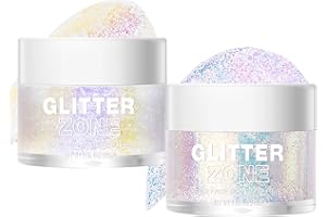 RUIBAVYA Paillettes Visage 40ml Glitter Body Gel Maquillage Festival Paillette pour Cheve Gel Paillettes Corps