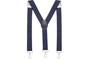 MASADA tirantes calidad fabricados a mano, con cierres de mosquetón resistentes y ajustes continuos con anchura de 3,5 cm para tallas de hasta 195 cm