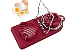 FGXY Taglia Uovo, Affettatrice Per Uova, Tagliauova Multifunzione In 2 In 1, Affetta Uova In Acciaio Inox, Separatore Uova, Affettatrice Manuale Per Uova, Tagliare Di Uova Sode, Insalate, Fragole