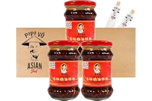 ‎PAPA VO 3er Pack (3x210g) Lao Gan Ma Crispy Chilli in Öl (Papa Vo®)