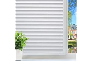 DUOFIRE Window Film Privacy Opaque Window Film Privacy Film For Glass Windows Blinds Film Privacy Film Self Adhesive Anti-UV Suitable For Kitchen Living Room Office（44.3 * 200cm）