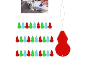 YQQYG 30 Stück Nadeleinfädler, Nähnadel-Einfädler für Handnähen, Needle Threader, Kunststoff-Sticknadel-Einfädler-Werkzeug, Nadeleinfädler für Stickgarn, Universeller Einfädler für Stick und Näharbeiten