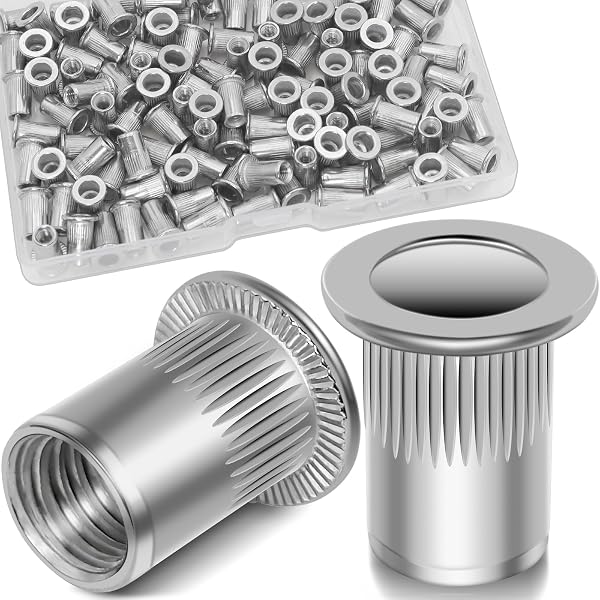 Bryke Fasteners 3/8-16 Threaded Insert Rivet Nuts - Long, 30 Pack, Steel