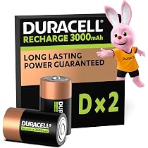 Duracell D Akkus – 6 Stück Wiederaufladbare Batterien, 3000 MAh, Vorgeladen & Sofort Einsatzbereit