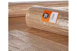 FUN AND GO 47223 Burbuja Transparente + Papel Kraft, 1.20 x 5 M