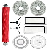 9 Par&ccedil;a Roborock QRevo S/QRevo MaxV/QRevo Pro/Qrevo Plus Robot S&uuml;p&uuml;rge Uyumlu Fır&ccedil;a,Hepa Filtre,Mop Paspas Bez,Braket Mop Tut