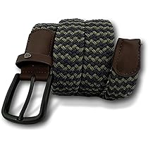 KARMA.DIEM Stretchgürtel Unisex - Elastischer Flechtgürtel Mit Schnalle