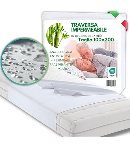 Traversa Letto Impermeabile Riutilizzabile - Tappetino Assorbente Per Incontinenza Anziani E Bambini