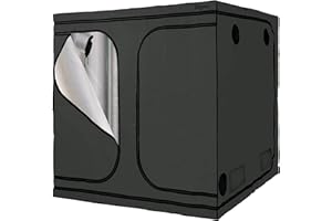 Zelsius Tente de Culture MyHomeGrow | Chambre ou Armoire de Culture, Chambre Noire, Serre (200 x 200 x 200 cm, Gris)