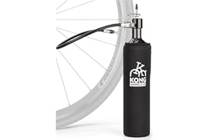 KONG MING CAR Booster pour pneus Tubeless – Gonfleur pour pneus sans Chambre Compatible avec valves Presta, Léger & Pratique – Utilisation Stationnaire et Mobile (160 PSI Max, 1,1 L)