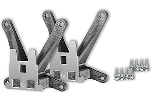 3IDEE Paquete de adaptadores VESA Compatible con monitores HP (22m, 24m, 27m) - Juego de Tornillos Incluido - 75x75 mm (Negro) - 2 Paquetes