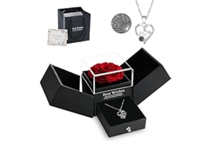 ANBET - Collar de regalo para mamá abuelita, diseño de flor eterna, regalo personalizado, cumpleaños, regalo para mamá abuela, mujer, fiesta, día de San Valentín