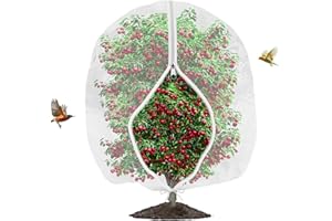 OZMI Fruit Trees Netting Bird Protection, 183x215cm 6x7ft Fruit Protection Bags Fruits Cages For Garden Netting Mesh Frame Plant Protector From Animals Fruits Nettings Cover Bags Strawberry Netting