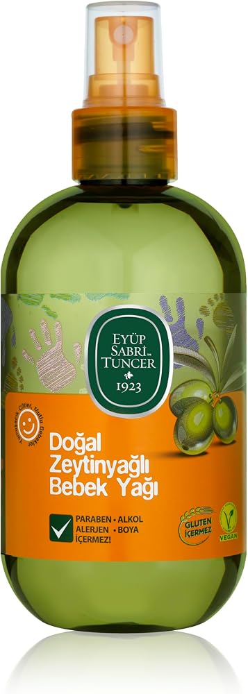 Eyüp Sabri Tuncer Doğal Zeytinyağlı Bebek Yağı, Pet Şişe, 1 Paket, 280 ml