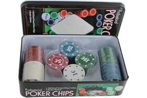GUTEINTE Poker Fiches da Gioco, Set di Fiches da Poker da Festa Chip del Casino della Roulette (4 Colori, FICHES-101PZ)
