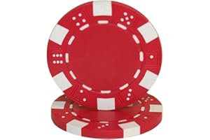 Brybelly 50 Clay Composite Striped Dice 11.5 Gram Poker Chips