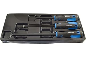 AB Tools-US Pro 3pc Scraper Removal Removers For Gaskets Dirt Carbon With TPR Handles