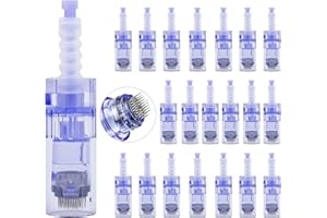 20 piezas 36 pin cartucho de aguja para Dr.pen A6, Mysweety Derma Pen Microneedles para Electric Derma Microneedle Stamp Pen