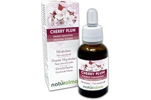 Cherry plum o Cerasífera (Prunus cerasifera) Remedios florales Naturalma - Gotas 30 ml - Extracto líquido sin alcohol - Esencias florales - Vegano y libre de alcohol